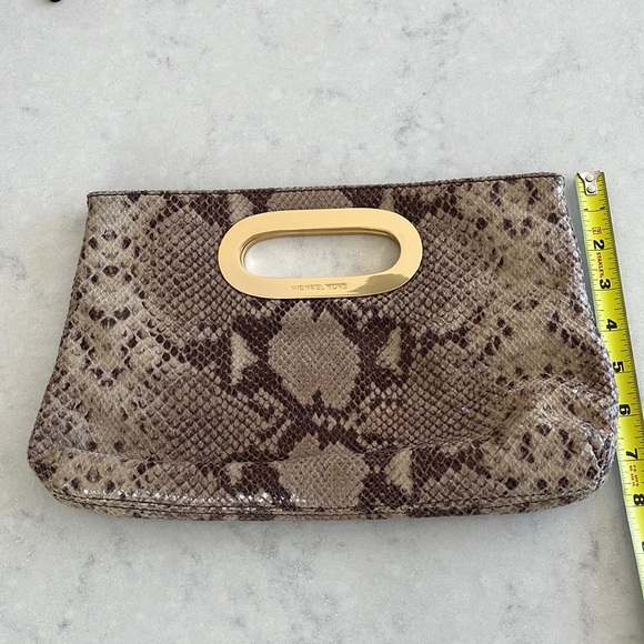Michael Kors Python Clutch - Picture 5 of 7